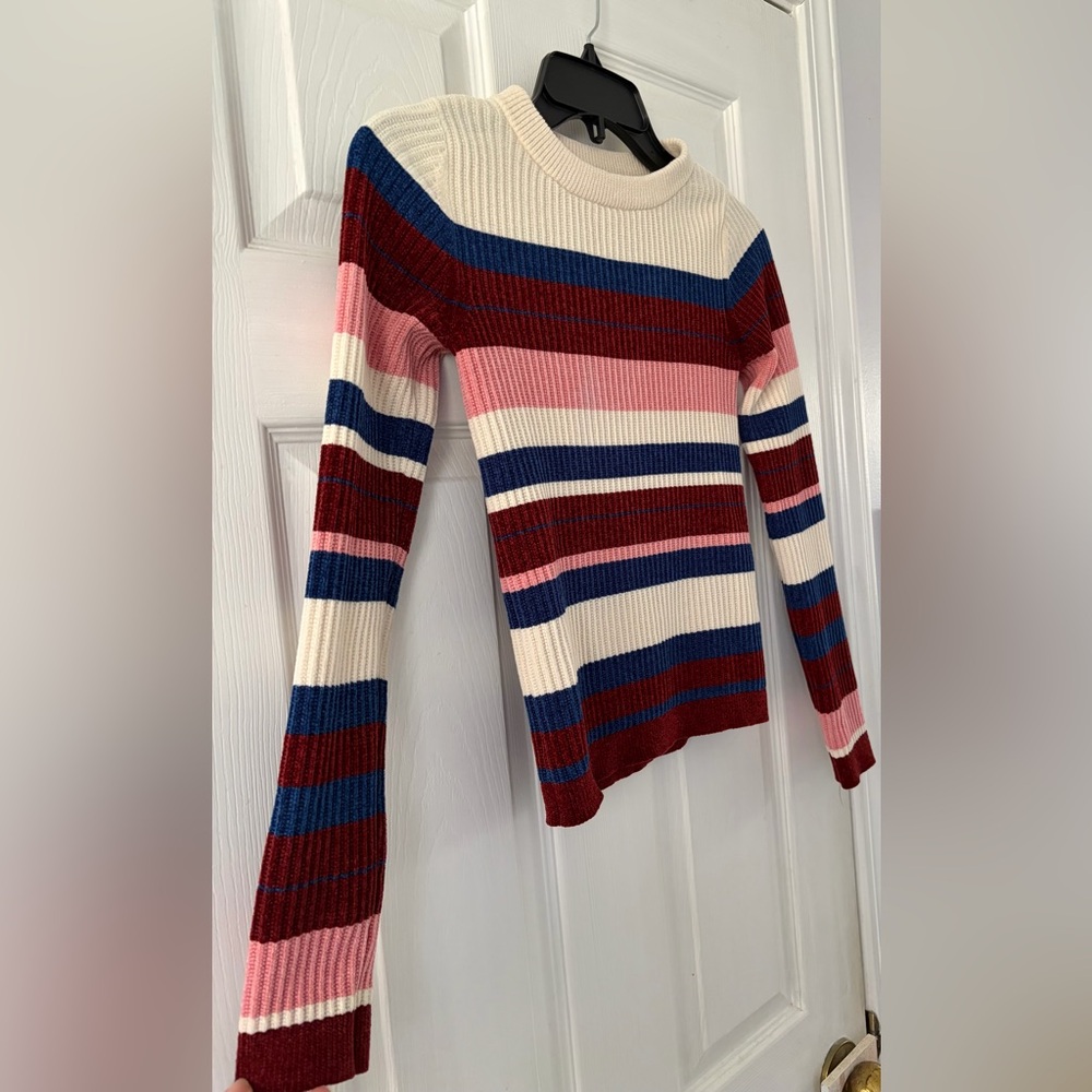 Vero Moda Multicolor Striped Ribbed Sweater - Picture 3 of 4